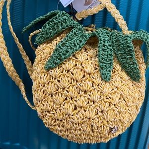 Disney Parks Cappelli Pineapple Crochet Carry Purse Bag Crossbody TIKI Dole whip